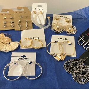 10 Pair of name branded earrings